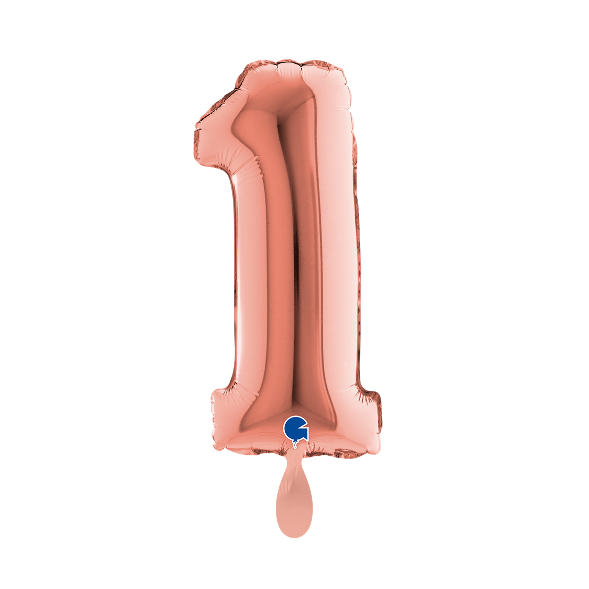 1 Balloon XS - Number 1 - Rose Gold
