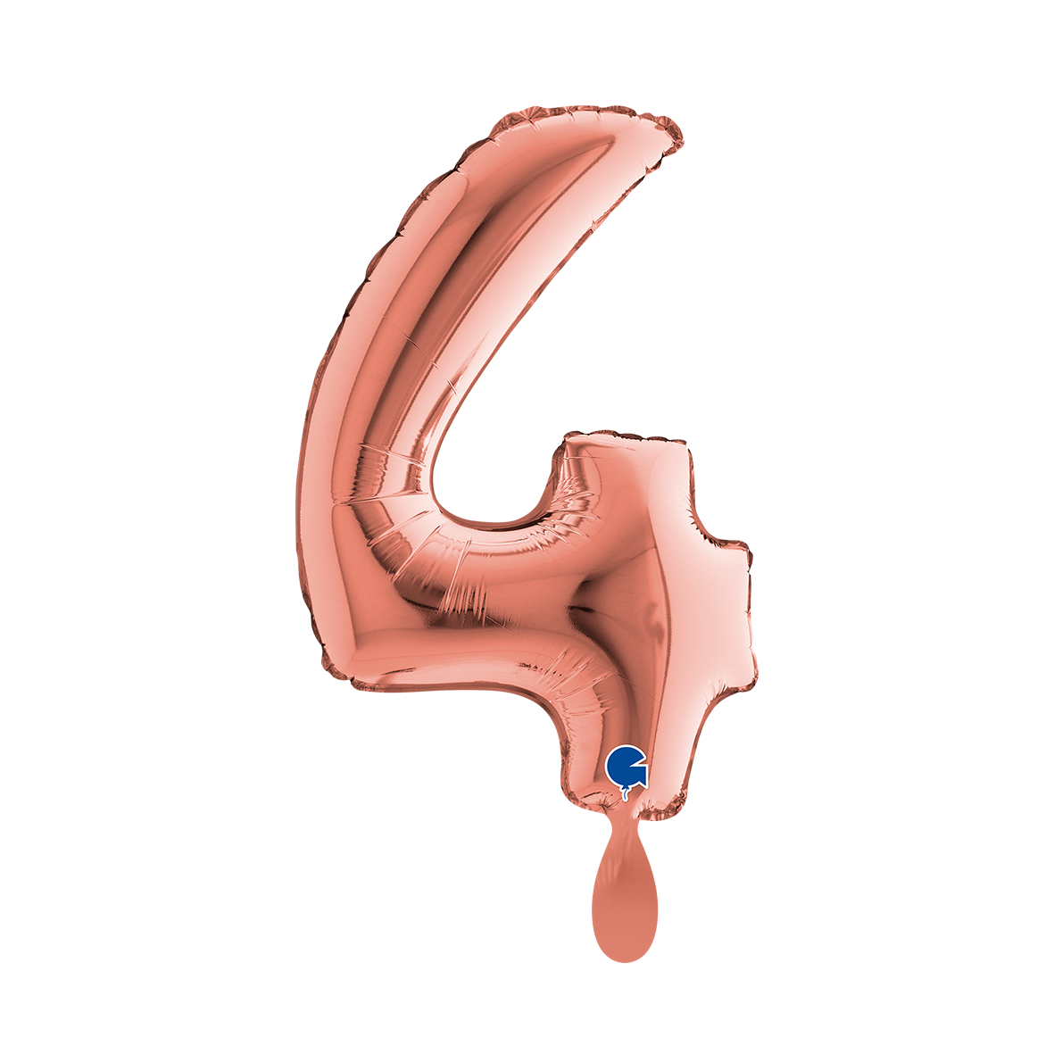 1 Balloon XS - Number 4 - Rose Gold