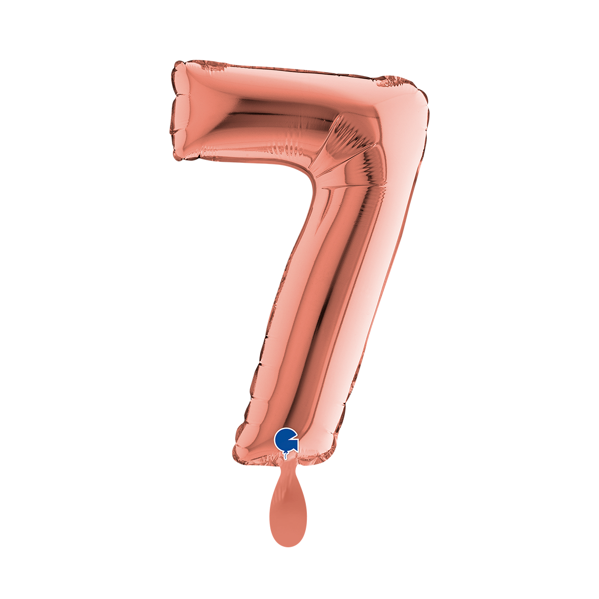 1 Balloon XS - Number 7 - Rose Gold