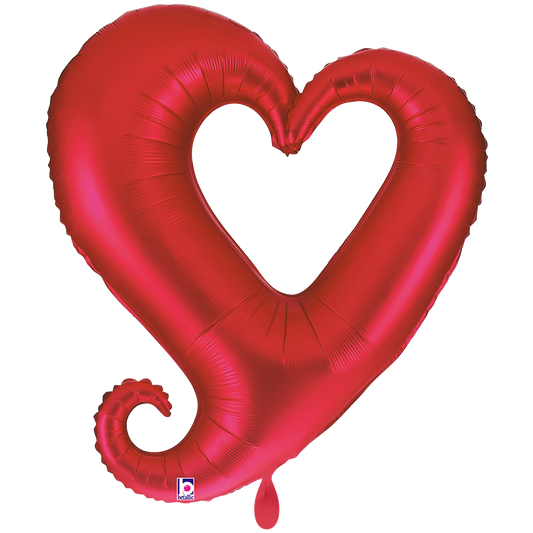 1 Balloon XXL - Chain Of Hearts Red
