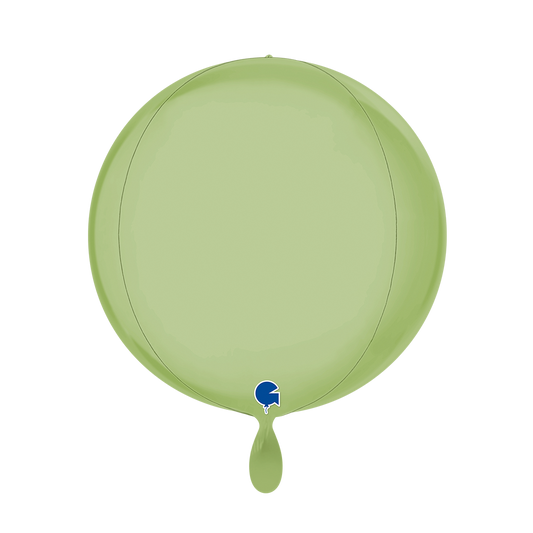 1 Balloon 4D - Globe - Satin Olive Green