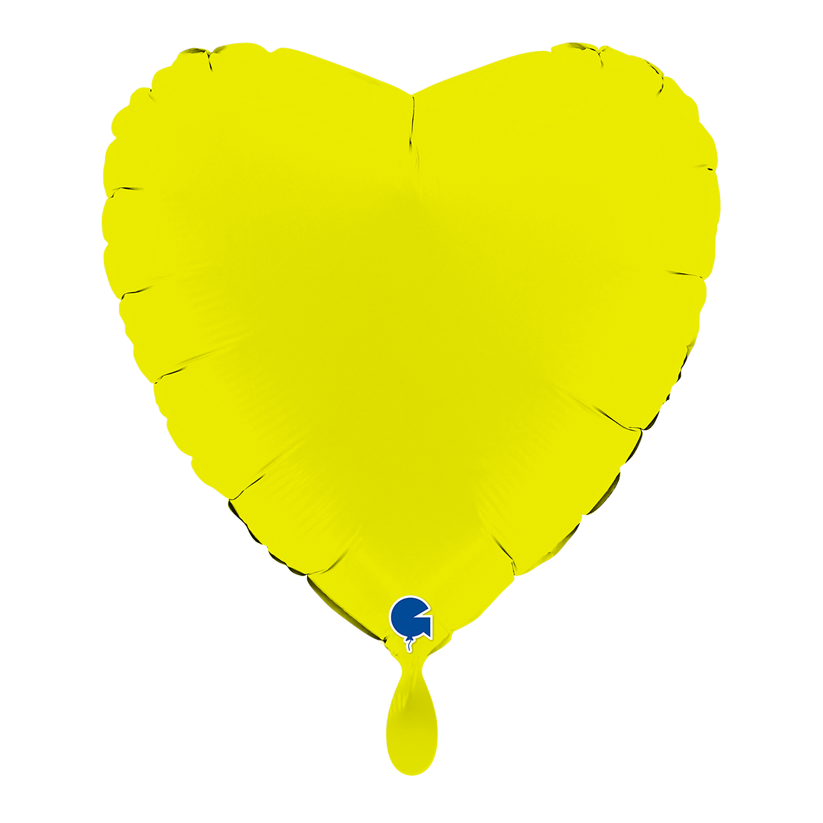 1 Balloon - Heart - Matte Lime Green