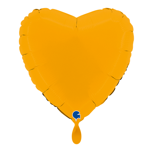 1 Balloon - Heart - Matte Mustard