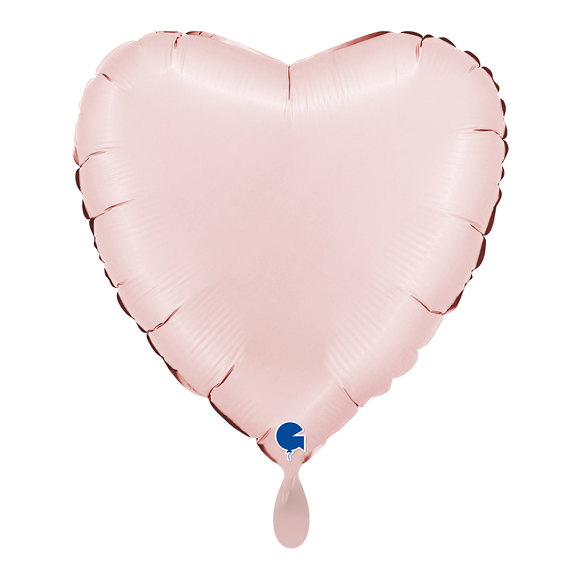 1 Balloon - Heart - Satin Pastel Pink