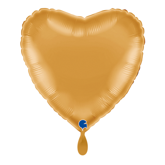 1 Balloon - Heart - Sunset Gold