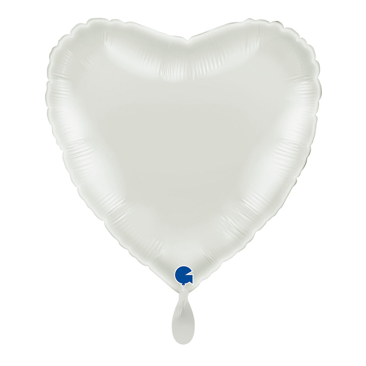 1 Balloon - Heart - White