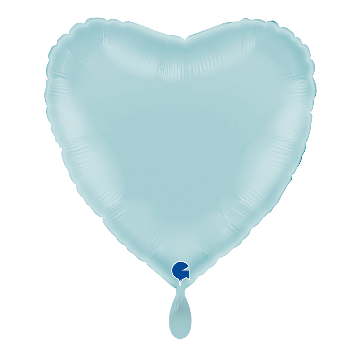 1 Balloon - Heart - Pastel Blue