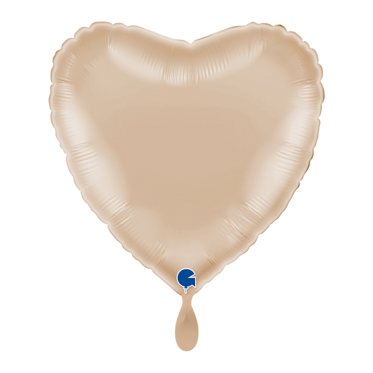 1 Balloon - Heart - Californian Gold