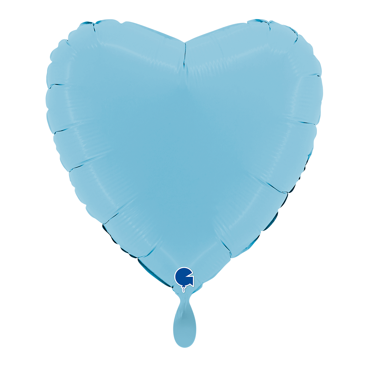 1 Balloon - Heart - Matte Blue