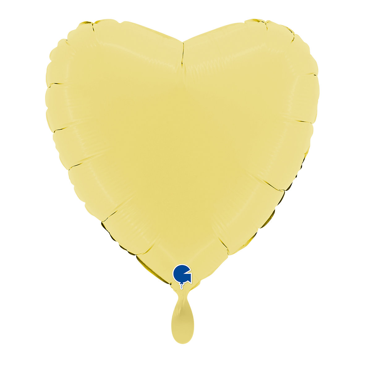 1 Balloon - Heart - Matte Yellow