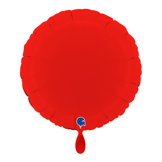 1 Balloon - Round - Matte Red
