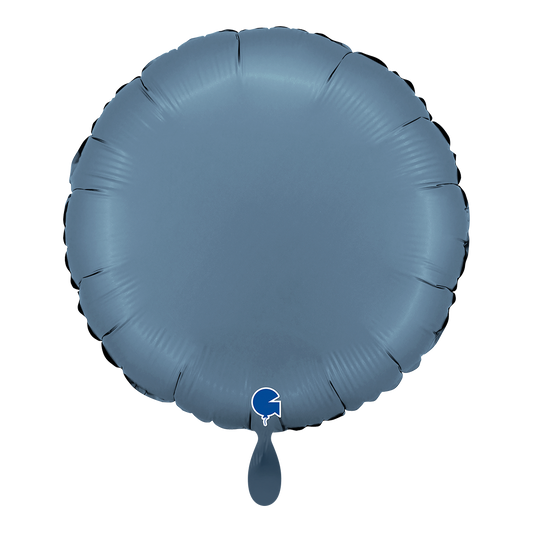 1 Balloon - Round - Satin Blue Jeans