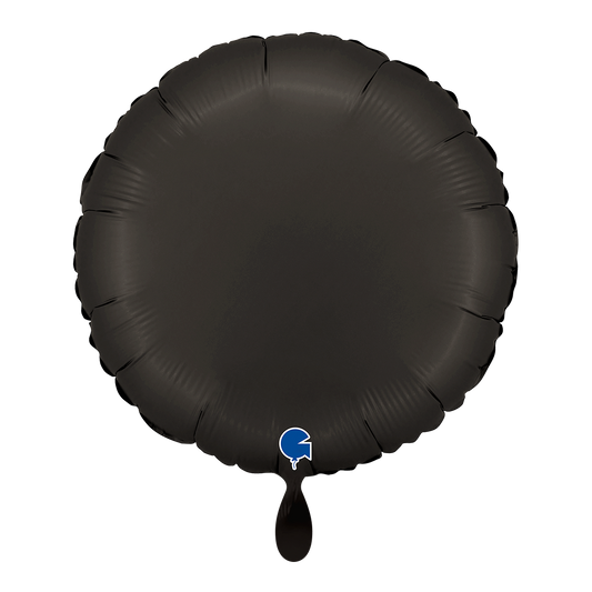 1 Balloon - Round - Satin Fumé Black