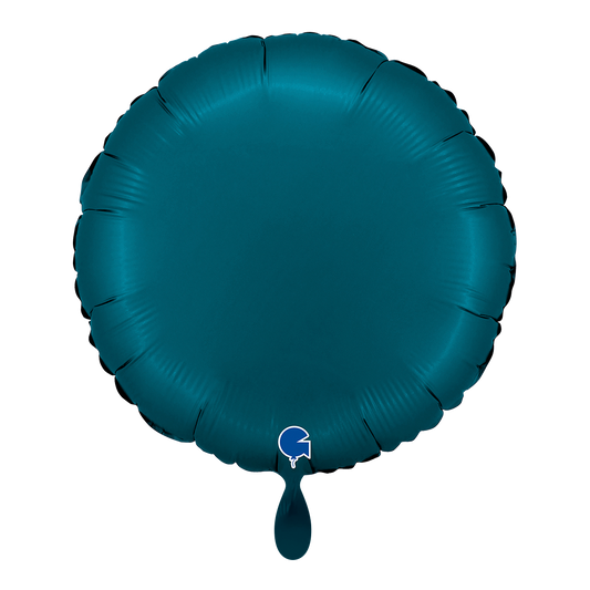 1 Balloon - Round - Satin Petrol Blue