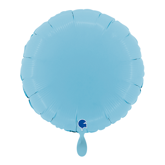 1 Balloon - Round - Matte Blue