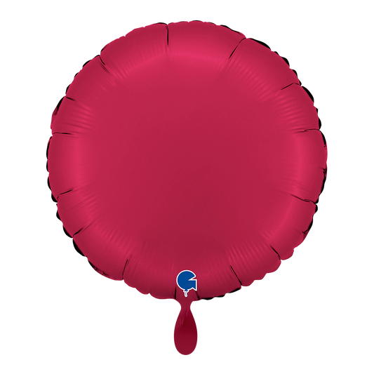 1 Balloon - Round - Satin Cherry