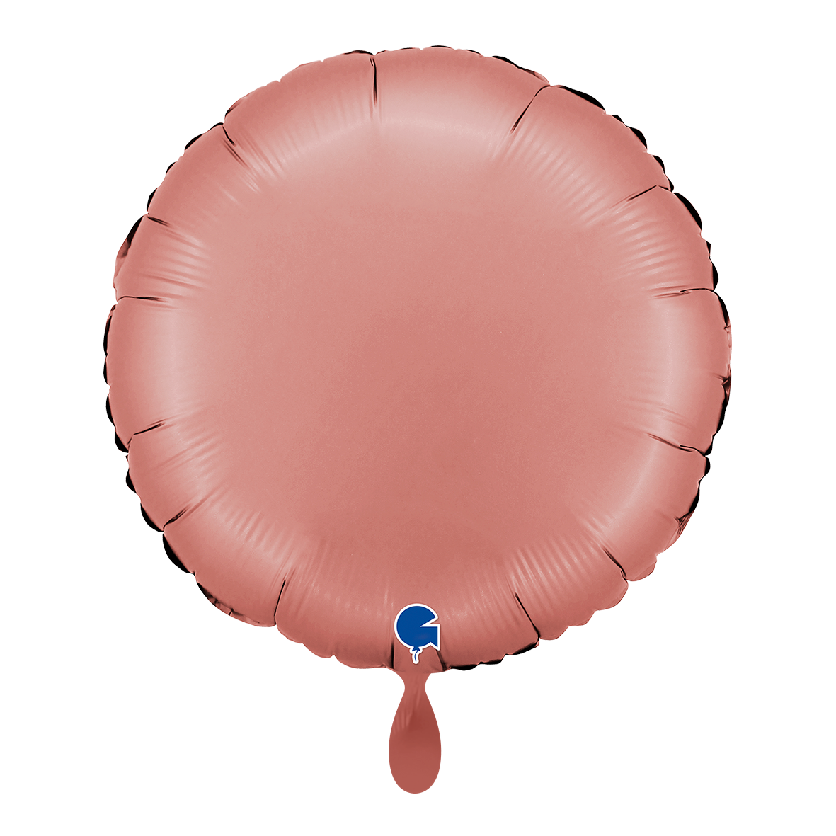 1 Balloon - Round - Satin Rose Gold