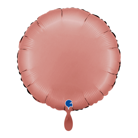 1 Balloon - Round - Satin Rose Gold