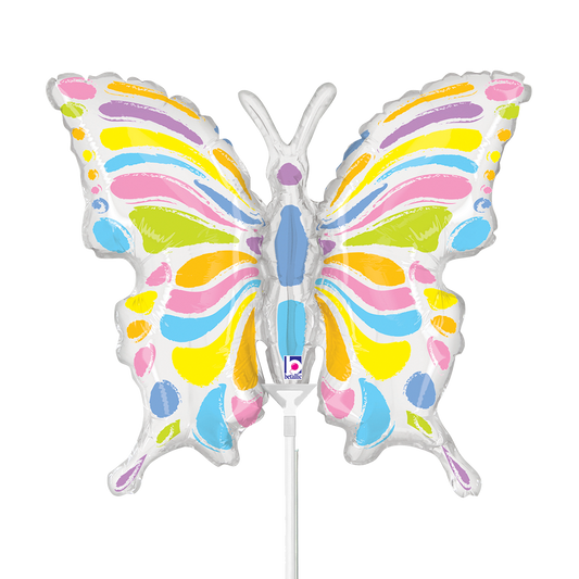 10 Miniballoons Airfilled - Pastel Butterfly (Unverpackt)