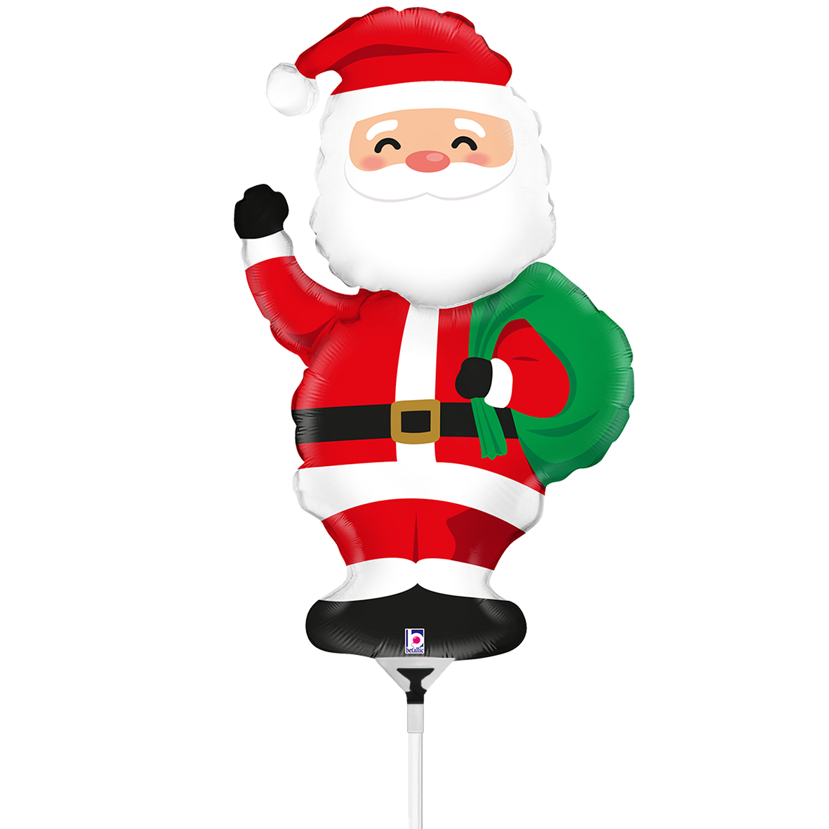 10 Miniballoons Airfilled - Santa (Unverpackt)