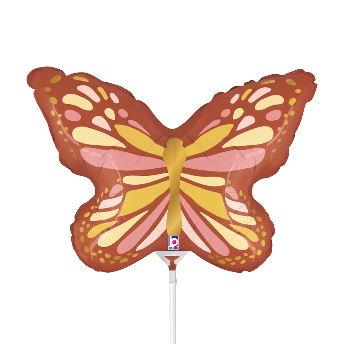 10 Miniballoons Airfilled - Boho Butterfly (Unverpackt)