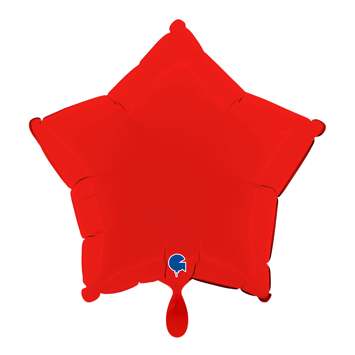 1 Balloon - Star - Matte Red