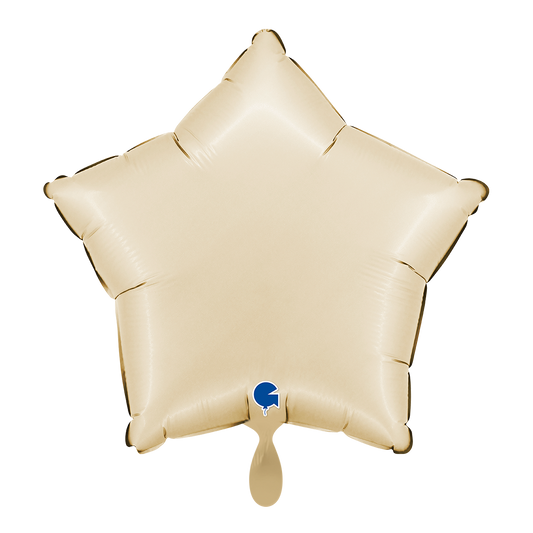 1 Balloon - Star - Satin Cream