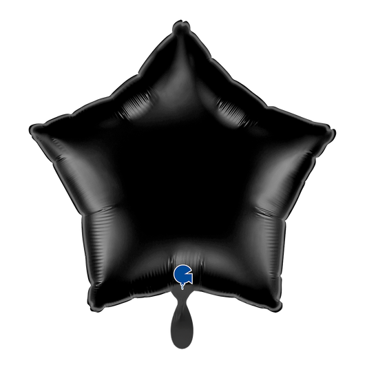1 Balloon - Star - Black