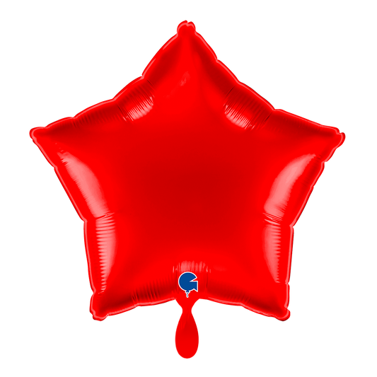 1 Balloon - Star - Red