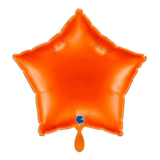 1 Balloon - Star - Orange