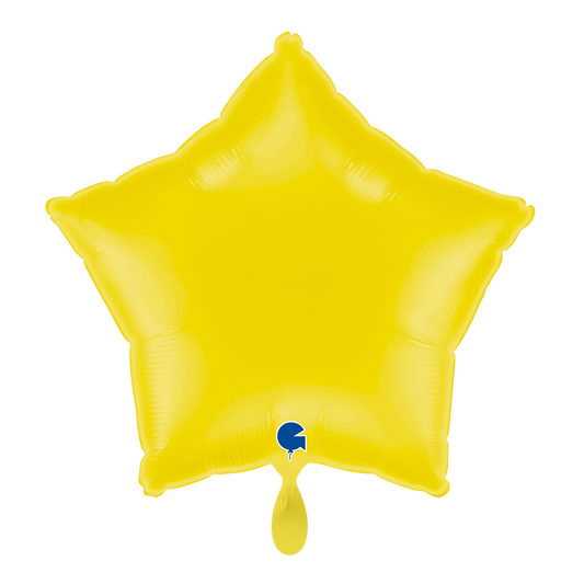 1 Balloon - Star - Pastel Yellow