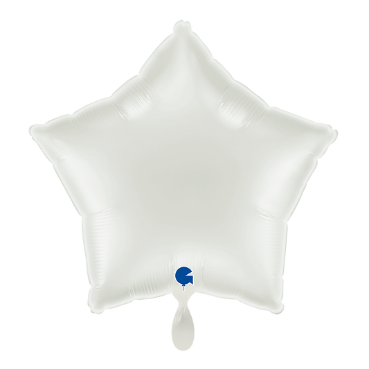 1 Balloon - Star - White