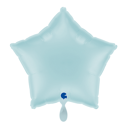 1 Balloon - Star - Pastel Blue