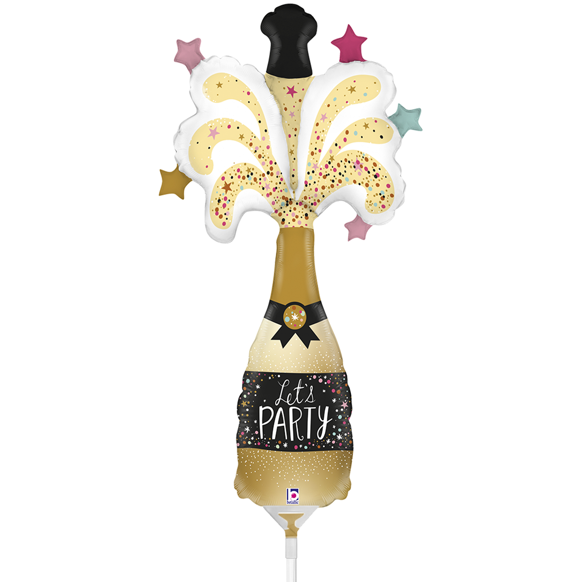 10 Miniballoons Airfilled - Party Champagne (Unverpackt)