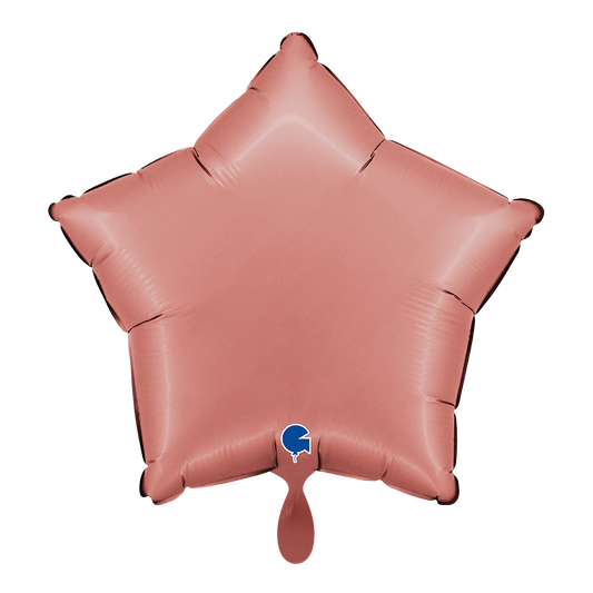 1 Balloon - Star - Satin Rose Gold