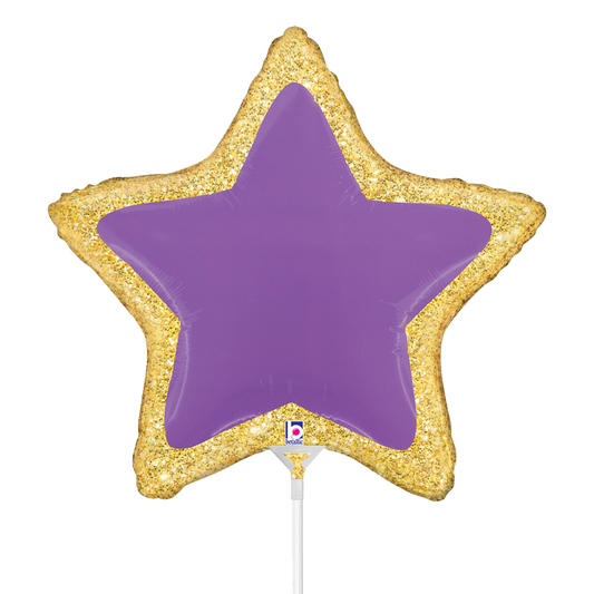 10 Miniballoons Airfilled - Star Patch (Unverpackt)