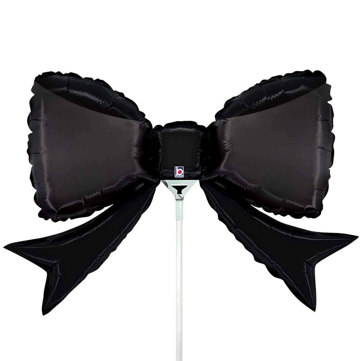 10 Miniballoons Airfilled - Black Bow mini (Unverpackt)