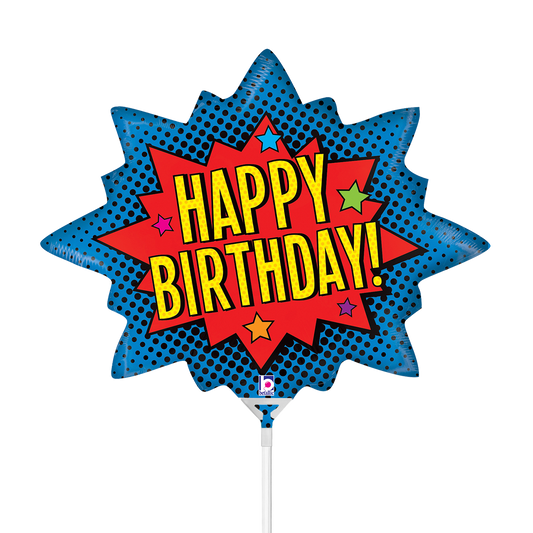 10 Miniballoons Airfilled - Superhero Birthday (Unverpackt)