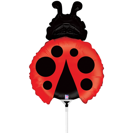 10 Miniballoons Airfilled - Ladybug (Unverpackt)