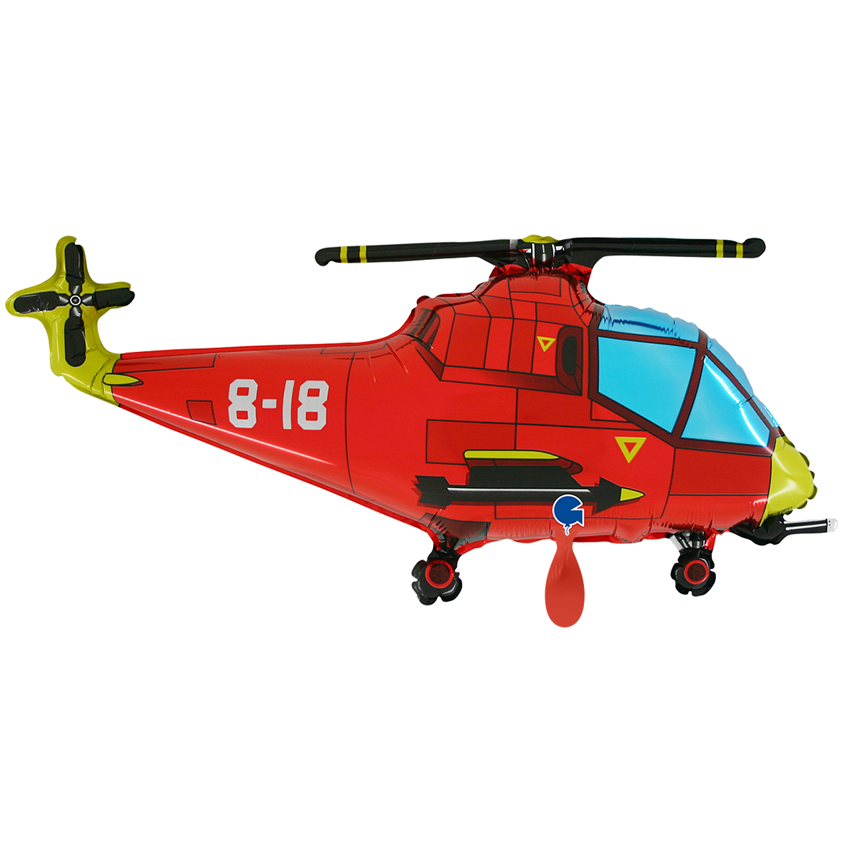 1 Balloon XXL - Helicopter Red