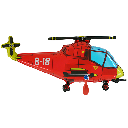 1 Balloon XXL - Helicopter Red
