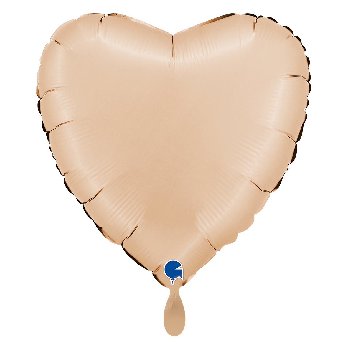 1 Balloon XL - Heart - Satin Nude