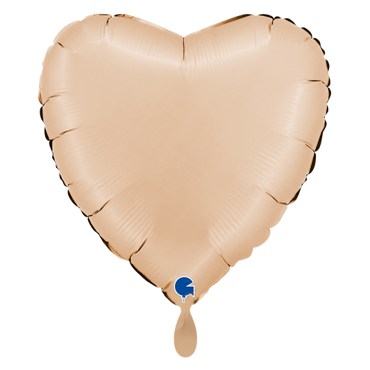 1 Balloon XL - Heart - Satin Nude