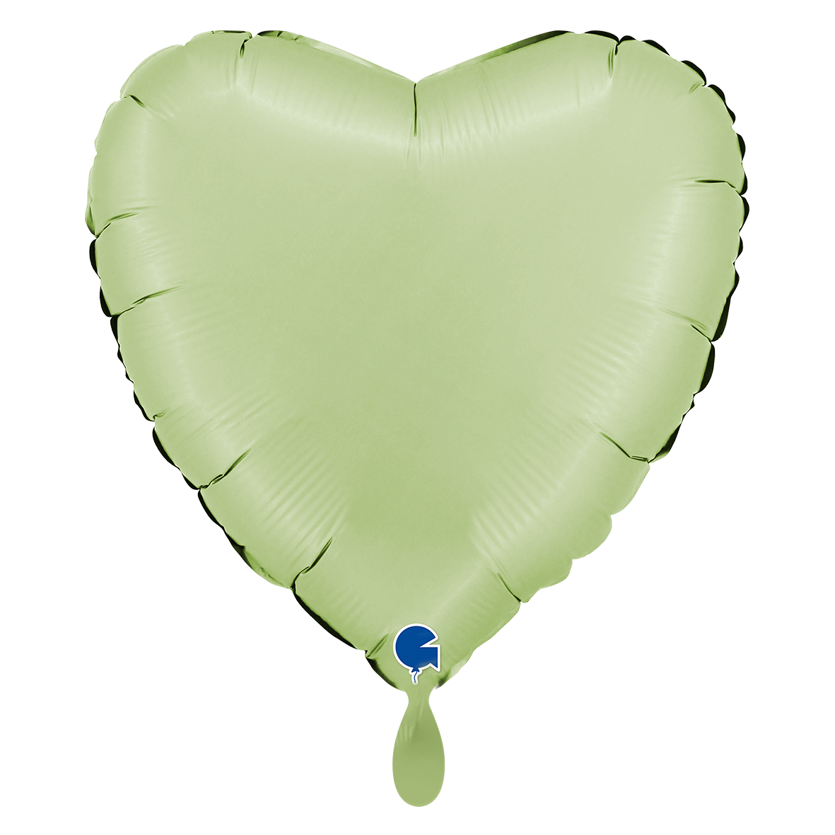 1 Balloon XL - Heart - Satin Olive Green