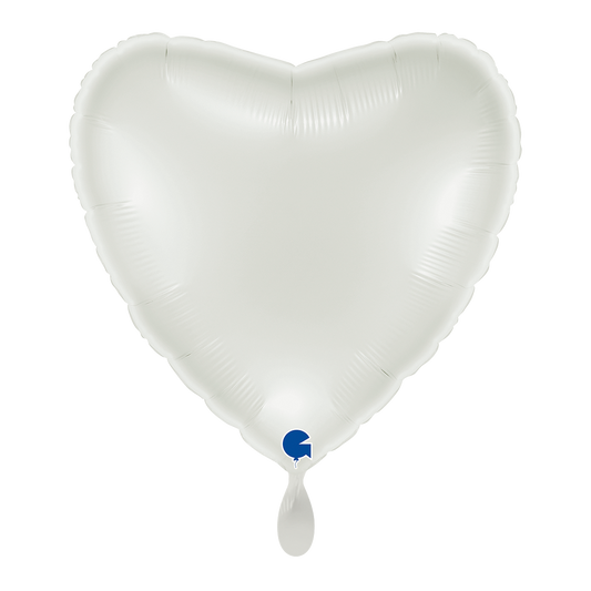 1 Balloon XL - Heart - White