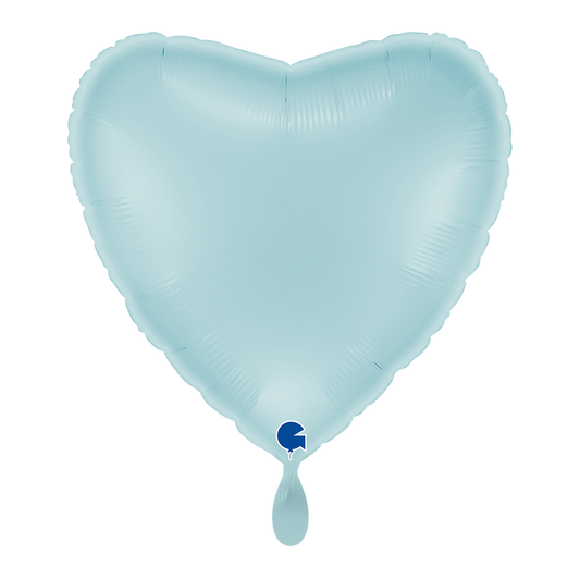 1 Balloon XL - Heart - Pastel Blue