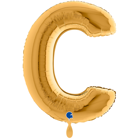 1 Balloon XXL - Letter C - Gold