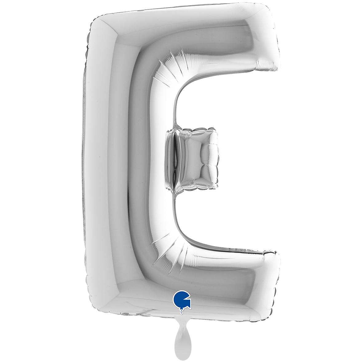 1 Balloon XXL - Letter E - Silver