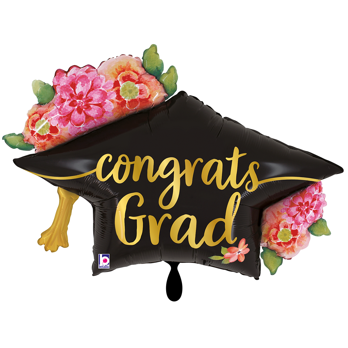 1 Balloon XXL - Watercolor Floral Grad Hat