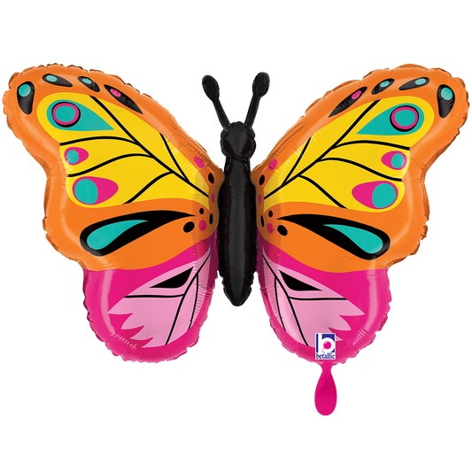 1 Balloon XXL - Colorful Butterfly